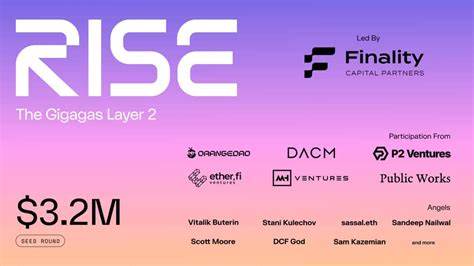 RISE, the Gigagas Layer 2, announces its $3.2M Seed Round - The Block