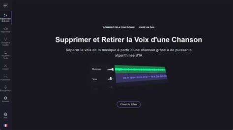 Supprimer et Retirer la Voix d'une Chanson [AI] - Vocal Remover and 
