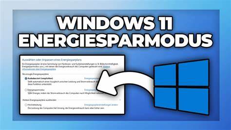 Energiemodus - Mittleres Energiesparen springt immer wieder heraus 