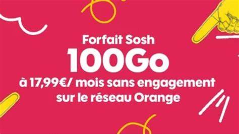 Les forfaits mobiles sans engagement de Sosh dès 1.99€