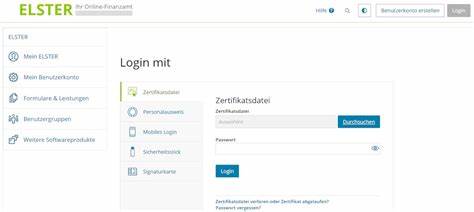 ELSTER - Zugangserneuerung - Login wieder ermöglichen