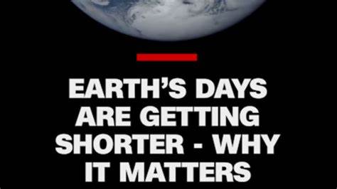 Why a Millisecond Matters: The Science Behind Earth's Shorter Days