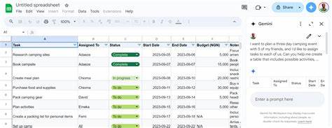 Generate Data with Gemini in Google Sheets