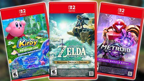 Nintendo Switch 2 physical game price differences