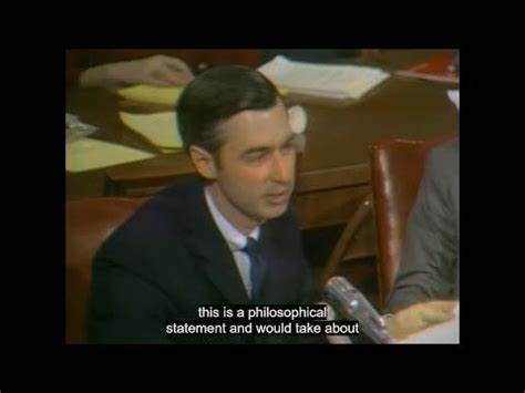 May 1, 1969: Fred Rogers testifies before Senate Subcommittee on Communications [video]