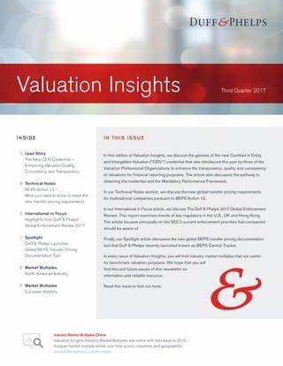 Daily Spotlight: Monthly Review of Valuations