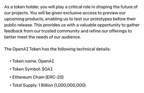 Fake $OPENAI Token Scam Targets OpenAI Followers On X