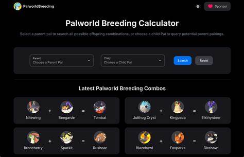 Show HN: Palworld Breeding Calculator – Breeding Tree and Combination Visualizer
