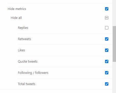 Hiding Metrics from the Web