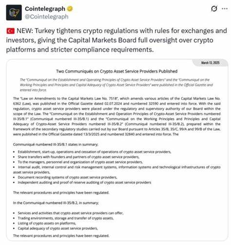  Turkey tightens crypto rules with source, purpose checks on transfers 