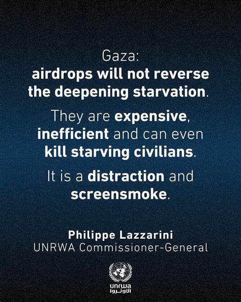 Aid drops to Gaza 'inefficient and a distraction' with starvation deepening