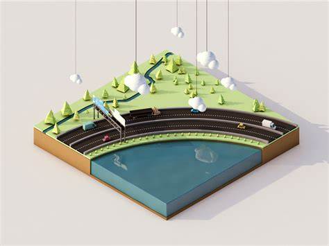Functional 3D Printed Mini Motorways [video]