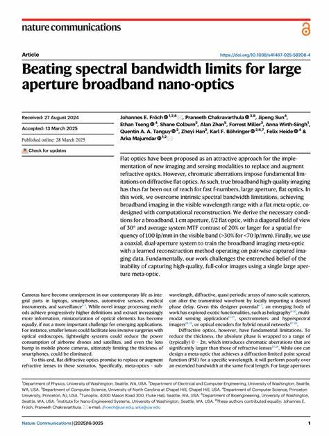 Beating spectral bandwidth limits for large aperture broadband nano-optics