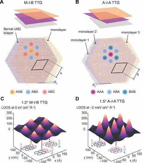 Tunable interplay between light and heavy electrons in twisted trilayer graphene