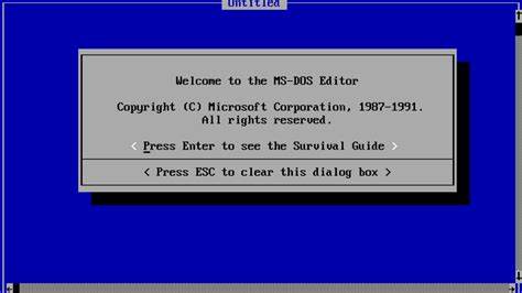 Microsoft Releases Classic MS-DOS Editor for Linux