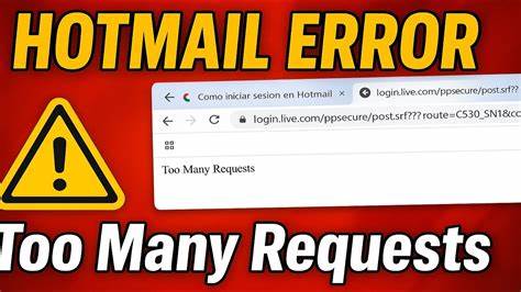 Porq no puedo ingresar a mi correo y me sale Too Many Requests