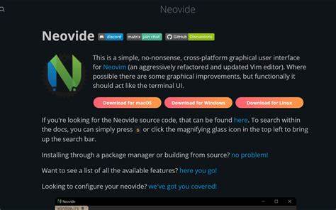 Neovide: GUI for Neovim with Cool Features