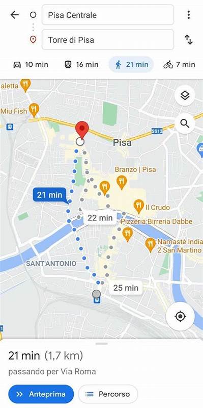 Trovare indicazioni stradali e visualizzare i percorsi in Google Maps