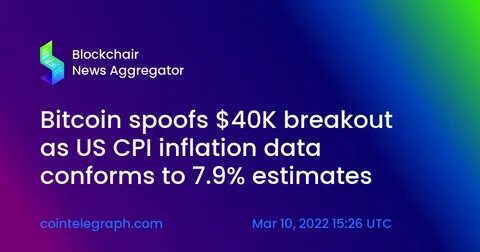 Bitcoin Posts Modest Gains After February CPI Inflation Comes In Cooler Than Expected - NewsBTC