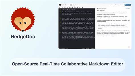 HedgeDoc – an open-source, web-based, self-hosted, collaborative Markdown editor