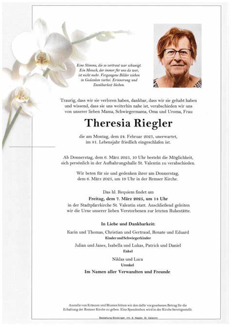 Frau Theresia Riegler