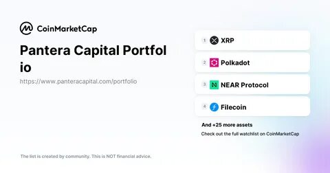 Top Pantera Capital Portfolio Coins by Market Cap - CoinGecko Buzz