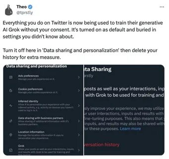 X faces controversy over using user data for training AI chatbot Grok: Report - Binance