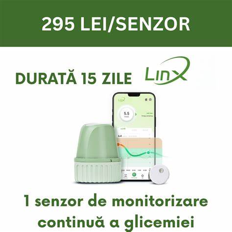 LinX CGM – Senzor glicemie fără înțepături | Monitor diabet precis