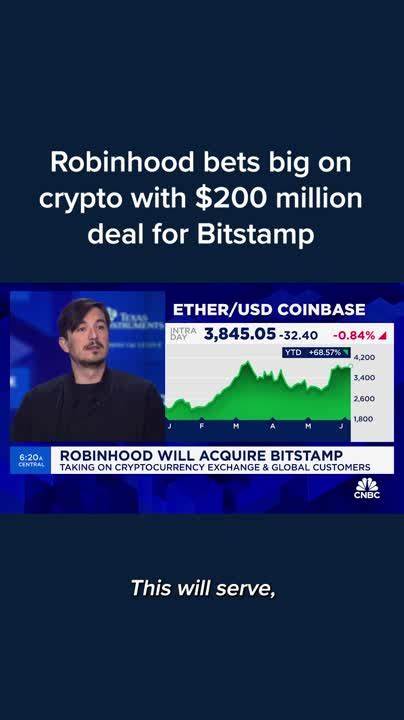 Robinhood just made a very big bet on crypto: What the $200 million Bitstamp deal means for the company