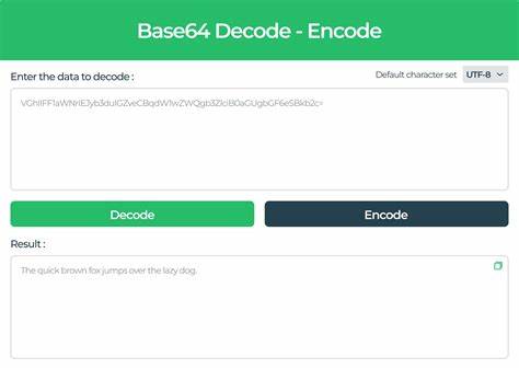 Show HN: Base64(16, 32,64, 85) encoder and decoder