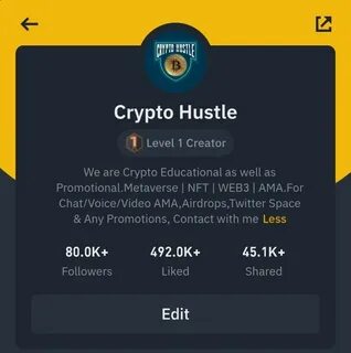 Crypto Hustle(@CryptoHustle)'s insights - Binance