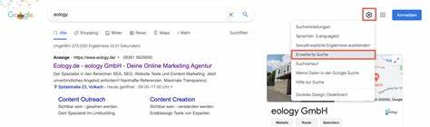 Erweiterte Suche - Google