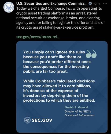 SEC sues Coinbase, calling it an unregistered crypto broker - CNN