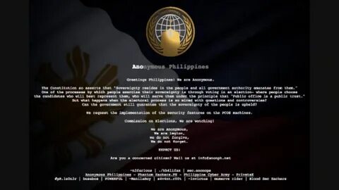 Anonymous Philippines hacked the COMELEC. It is the biggest government related data breach - Security Affairs