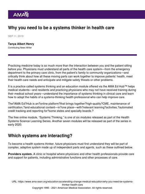 Why you need to be a systems thinker in health care