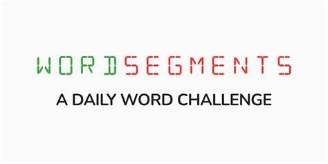 WordSegments – a daily word challenge game