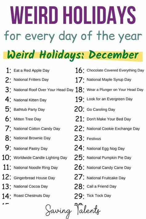 Fun Holidays - Funny, Random & Weird Holidays - timeanddate.com