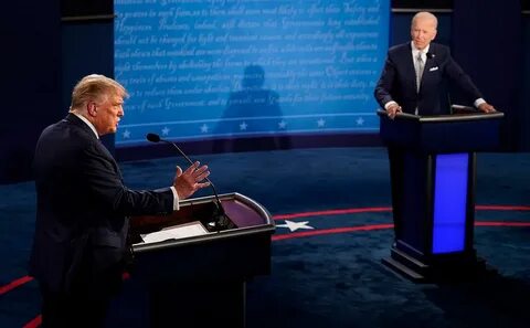 Trump Enters Spin Room to Defend Debate Performance