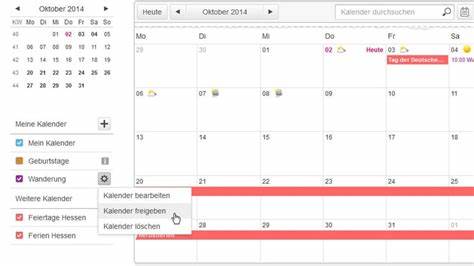 Ihr Online-Kalender im E-Mail-Postfach