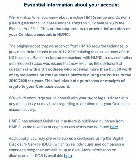 Coinbase UK to Disclose Wave of Cryptocurrency Owners to HMRC - Decrypt