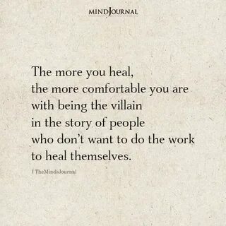 The more I heal, the less ambitious I become