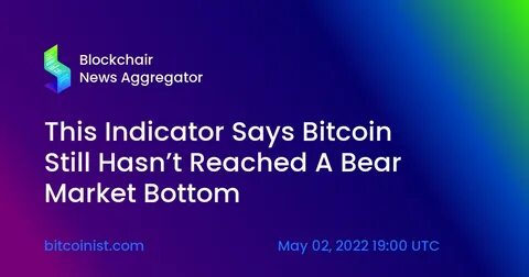 This Bear Market Indicator Says Bitcoin Price Is Headed For Crash To $40,000, Here’s When - NewsBTC