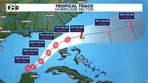 Tracking map: Here’s where Hurricane Milton is forecast to hit Florida