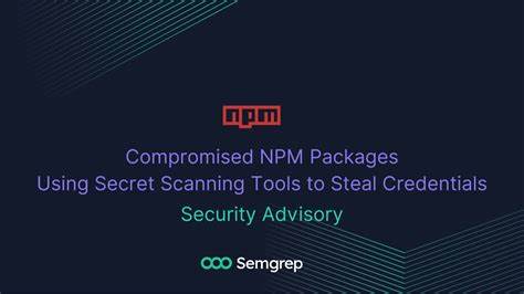 Where are the security advisories of the recently compromised NPM packages?