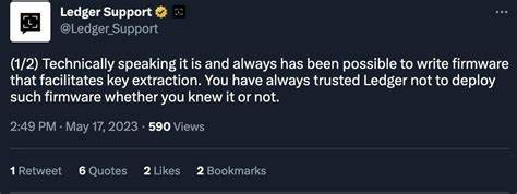Ledger clarifies how its firmware works after deleted-tweet controversy - Cointelegraph