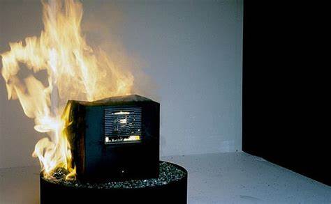 Burning a Magnesium NeXT Cube (1993)