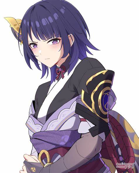 Short hair Ei (by @asirisenpai) : r/RaidenMains - Reddit