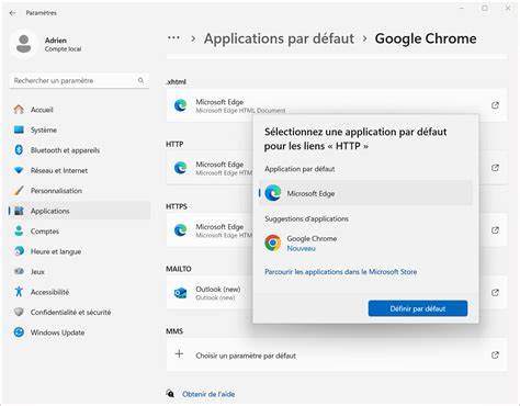 Windows 11 : comment changer le navigateur internet par défaut