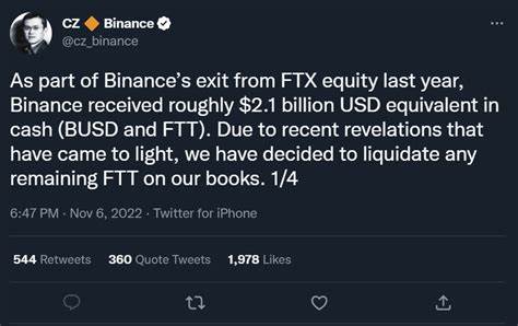 Binance’s CZ Hints at FTX’s Possible Involvement in LUNA Crash