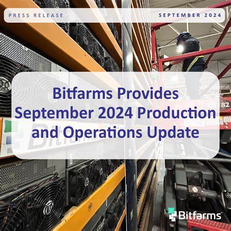 Bitfarms Provides September 2024 Production and Operations Update